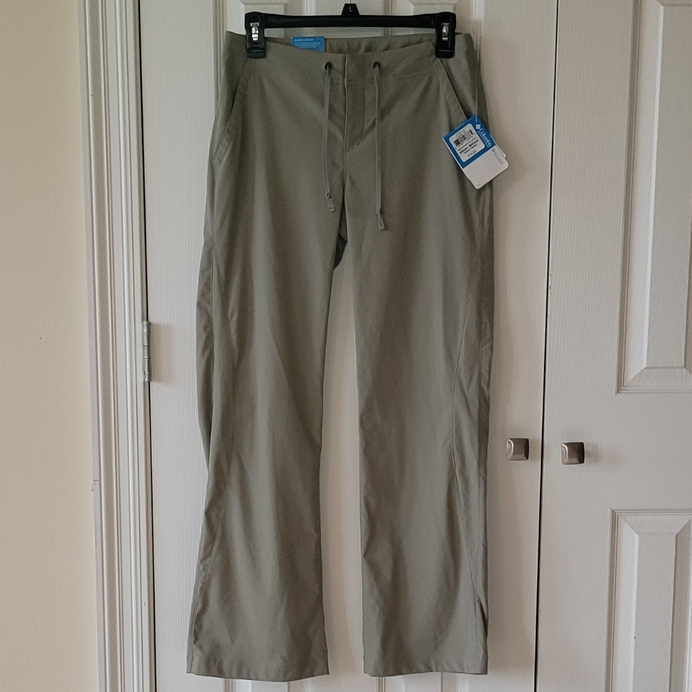 Columbia Women's Anytime Outdoor Full Leg Pant, Tusk, 4-S, MSRP $75.00